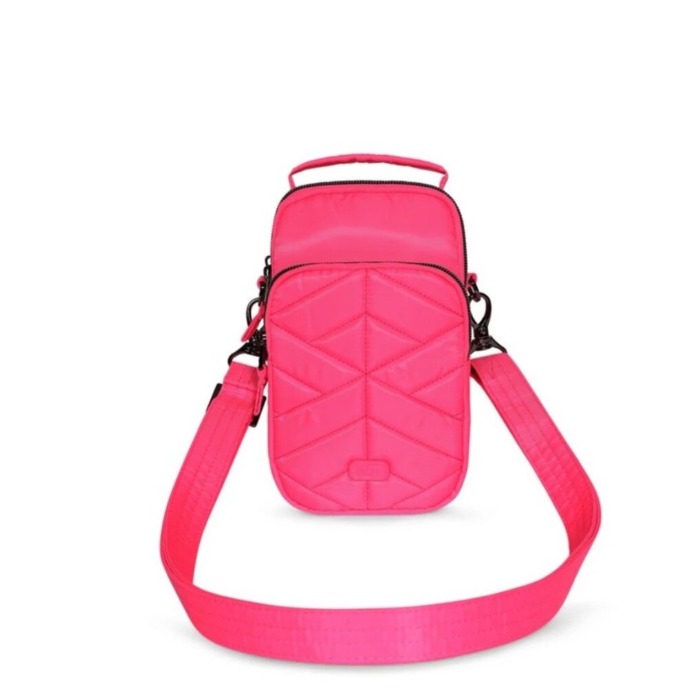 NWT Lug SKEETER MINI 2 Convertible Crossbody Bag MAGENTA w/ BRIGHT FLORAL